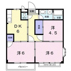 エリール藤の物件間取画像